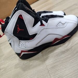 Kids White and Black Athletic Shoes